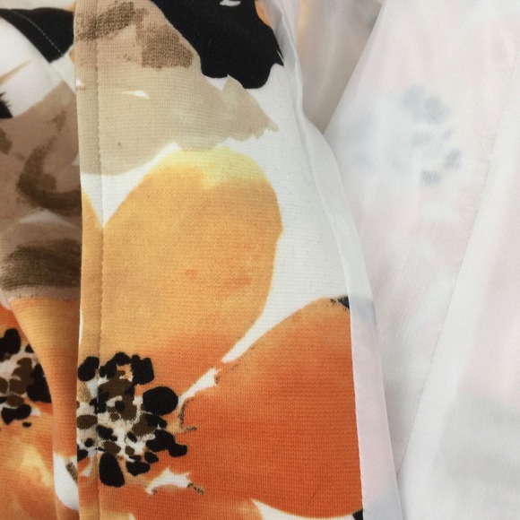 Alfred Dunner Open Front Blazer Jacket Women Sz 12 Hawaiian Tropical Fully Lined - Picture 9 of 11